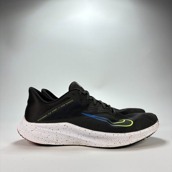 Nike Quest 3 Black White Running Shoes Lightweight Lace Up DH0203-001 Mens Sz 13 - Picture 1 of 10